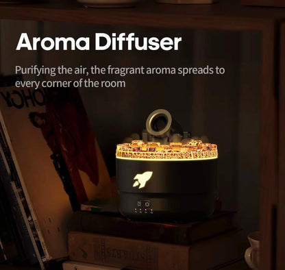 Cannon Mist Aroma Diffuser & Ultrasonic Humidifier with Ambient Light