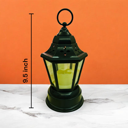 Vintage LED Lantern Light with Flickering Candle