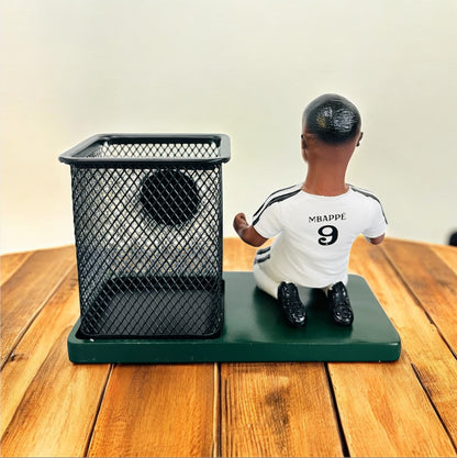 M Bappe Resin and Metal Pen Stand- Desk Organizer