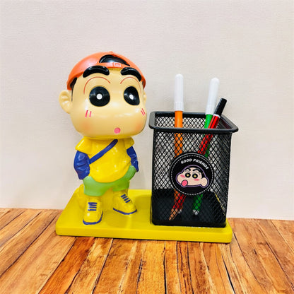 Shinchan Metal Pen Stand - Desk Organizer