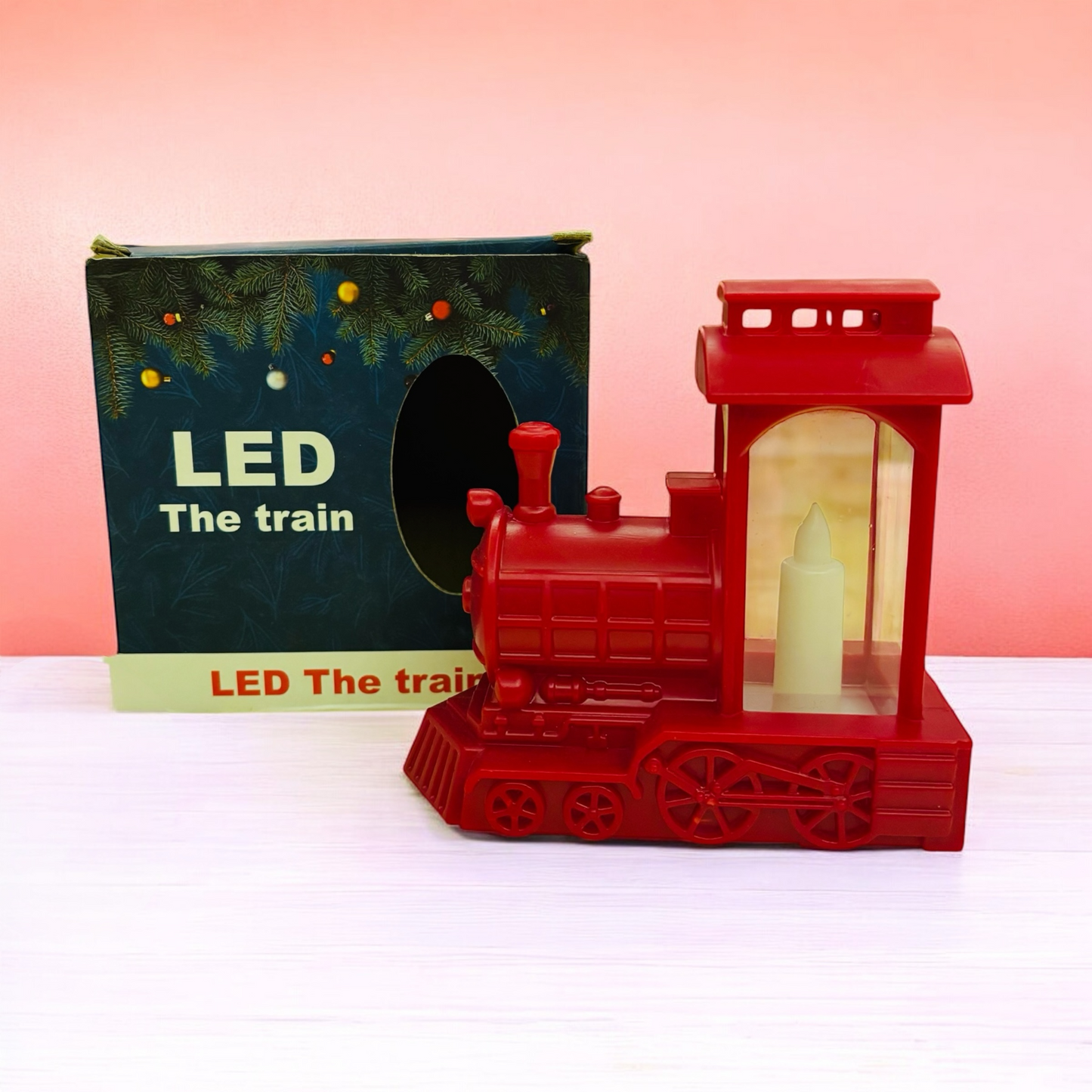LED Train-Shaped Candle Light Set of 3