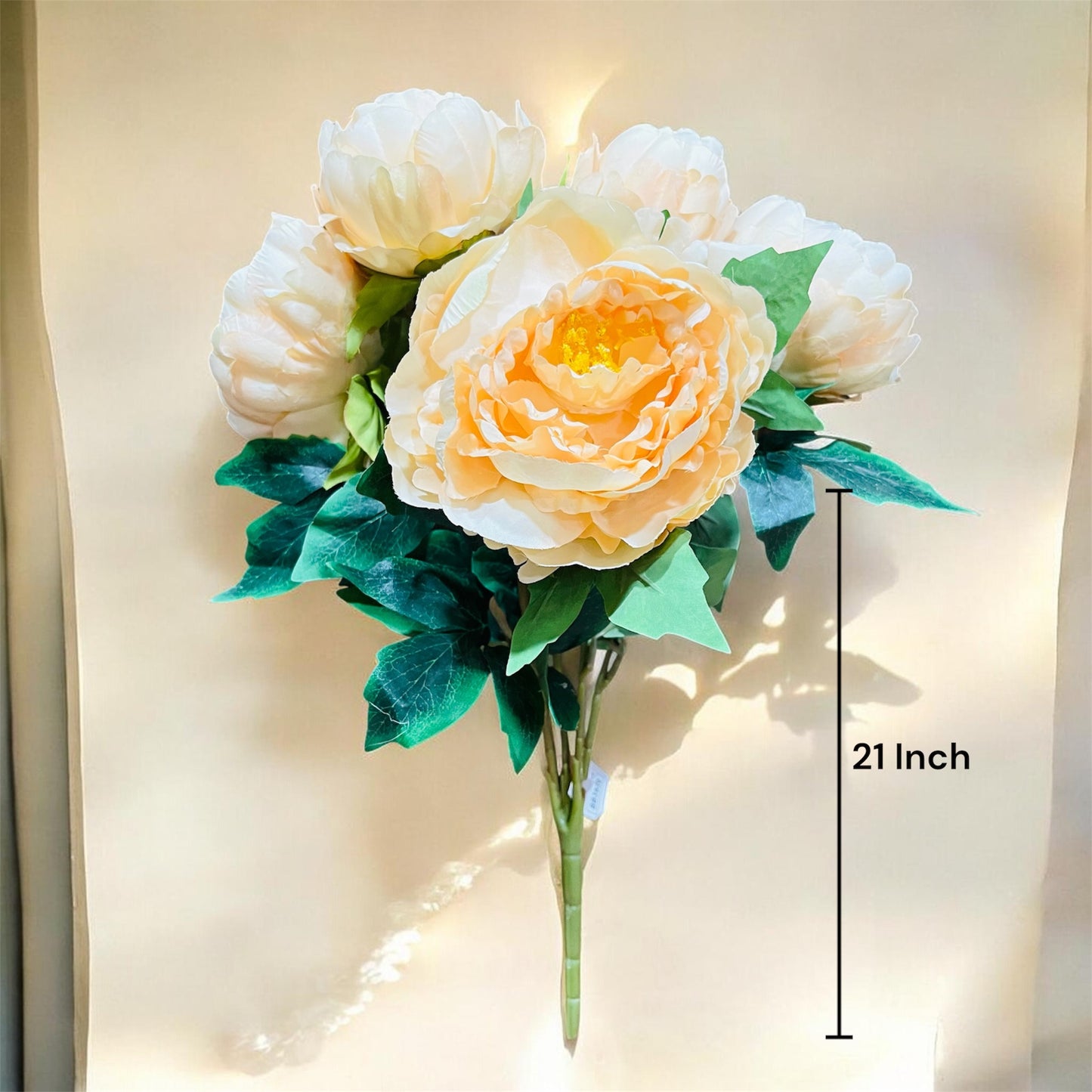 Artificial Soft Peony Flower Stem 21 Inch For Home and Office Decor