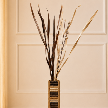 Premium Decorative Floor Vase Stems – 60 Inch Tall Artificial Leaf & Bud Stems for Living Room Décor