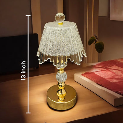 Elegant Crystal Potable Lamp with 3 Light Modes