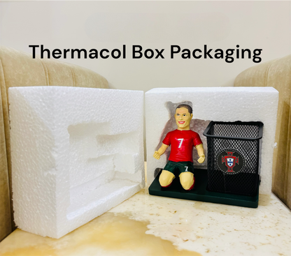 Cristiano Ronaldo Metal Pen Stand - Desk Organizer