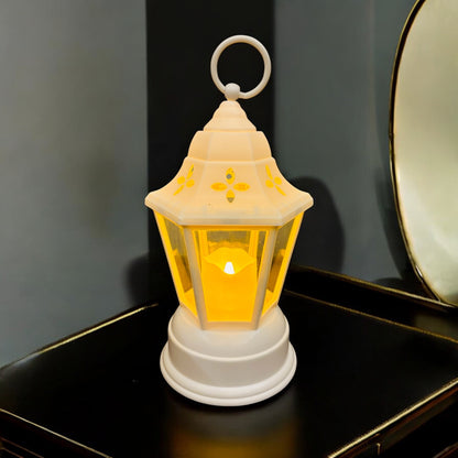 Vintage LED Lantern Light with Flickering Candle
