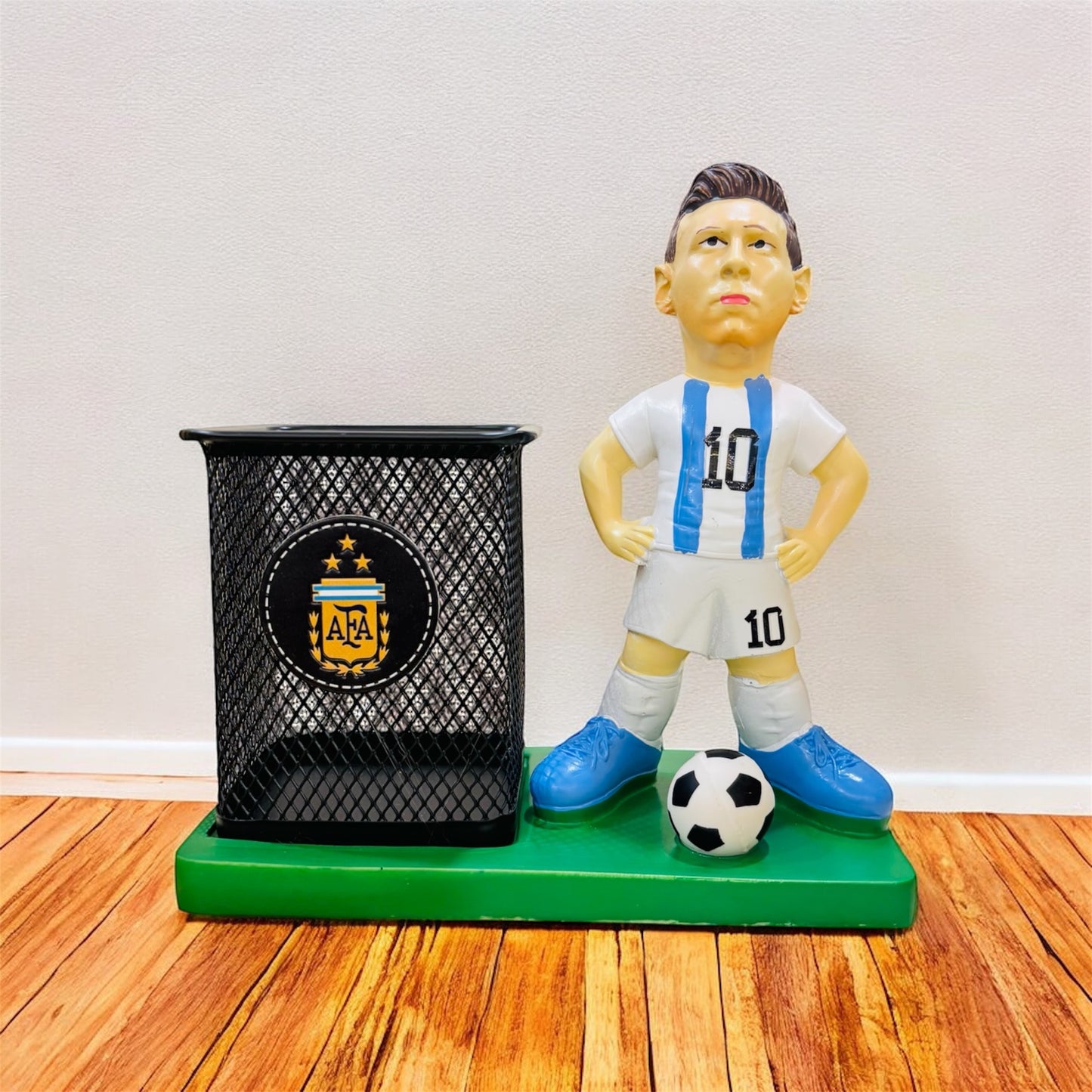 Lionel Messi Metal Pen Stand - Desk Organizer