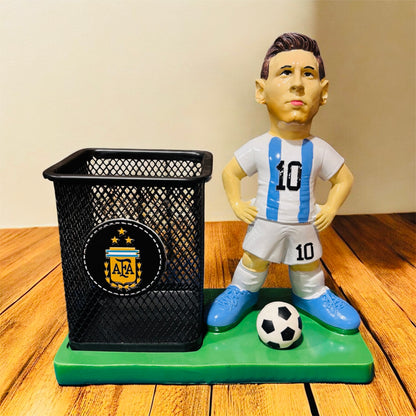 Messi Resin and Metal Pen Stand - Desk Organizer