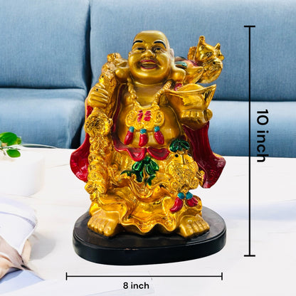 Laughing Buddha Showpiece Ideal for Home Decor and Peace