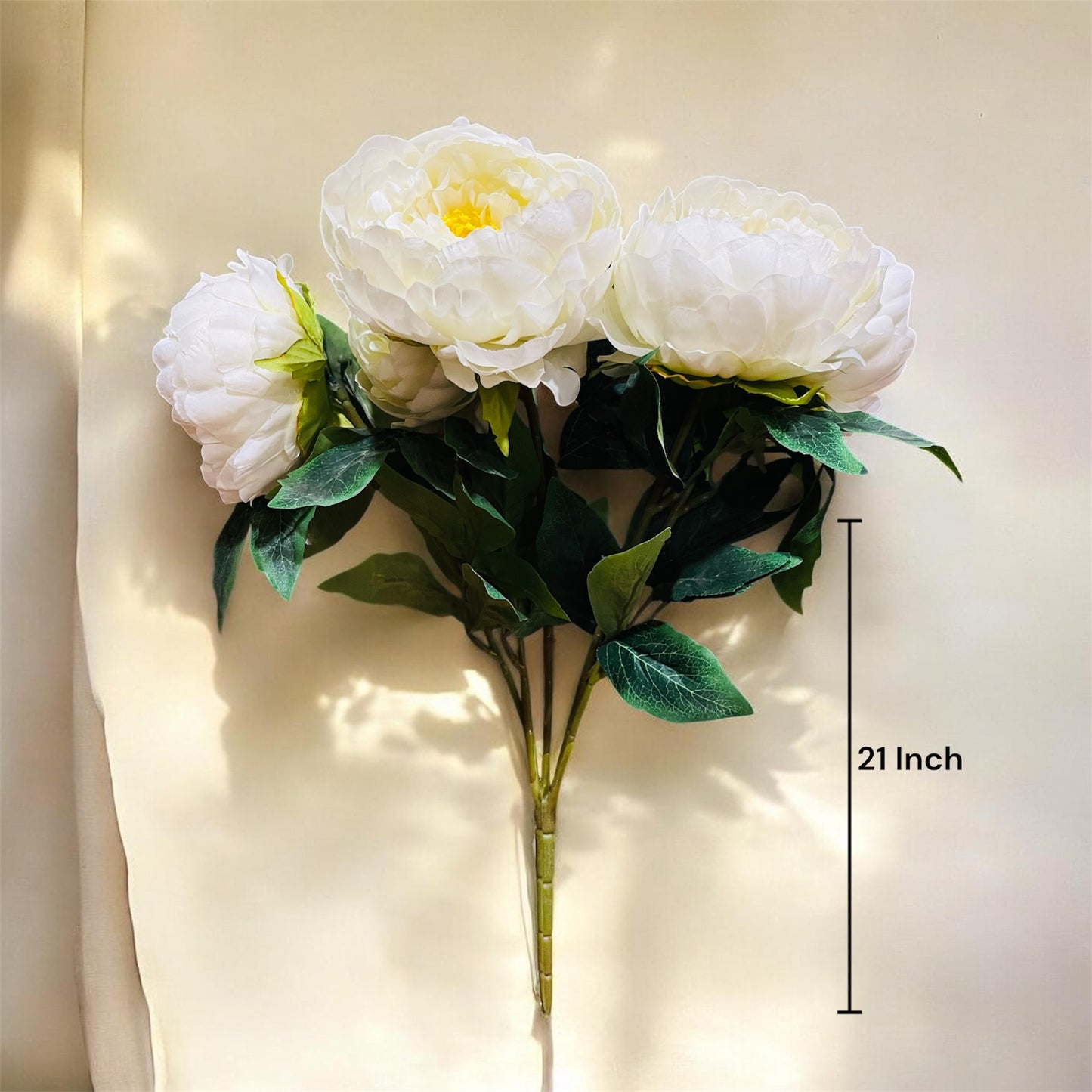 Artificial Soft Peony Flower Stem 21 Inch For Home and Office Decor