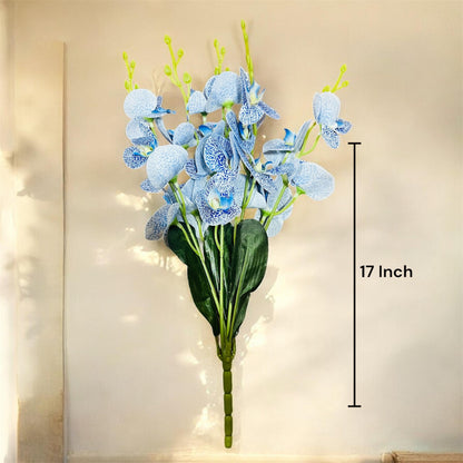 Artificial Spotted Orchid Stem Set of 5 Bouquet for Home and Office Decor