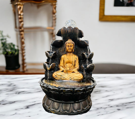 Buddha Water Fountain with Crystal ball.