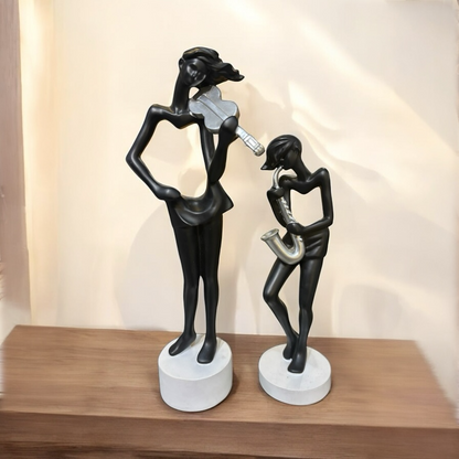 Musician Showpiece set of 2 for Home Decor and Interior Booster
