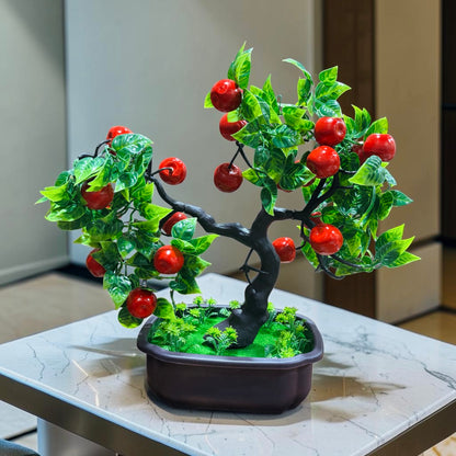 Artificial Tomato Plant Bonsai – 21 Inch Decorative Plant for Home, Office, Living Room & Tabletop Decor