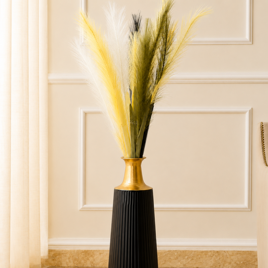 Premium Artificial Pampas Grass Stem – 48 Inches | Tall Decorative Feather Stem for Floor Vases
