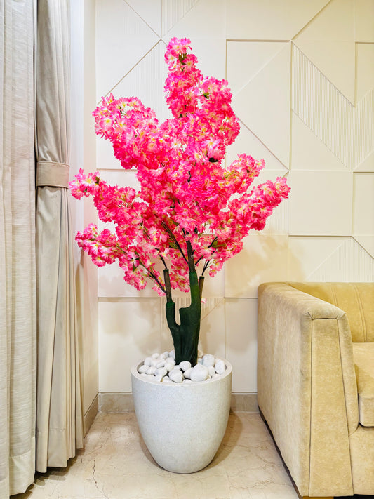 Artificial Pink Blossom Indoor plant For Home - 6FT