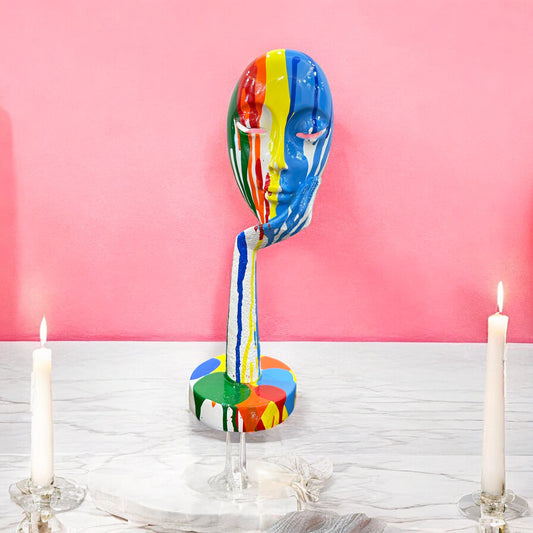 Expressive Multicolor Big Face Decoration Showpiece
