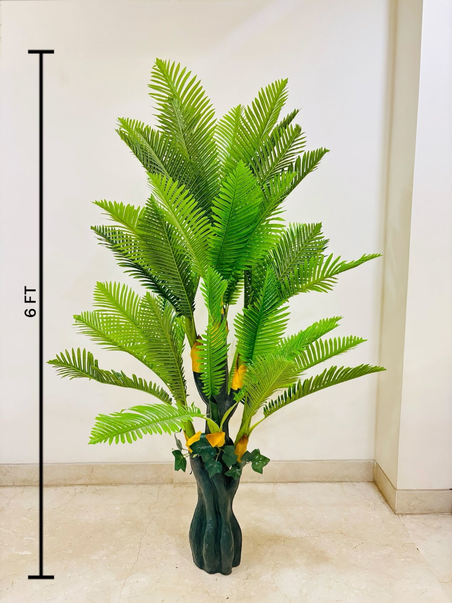 Artificial Lush Green Arica Palm Tree - 6FT