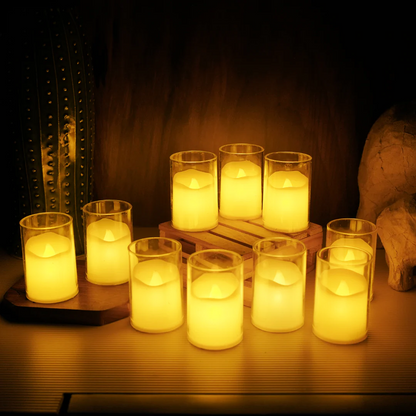 Acrylic Glass Led Tea Light Candles