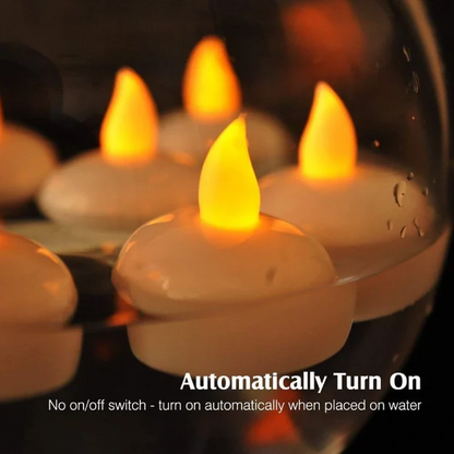 Led Floating Tea Light Candle Pack of 12