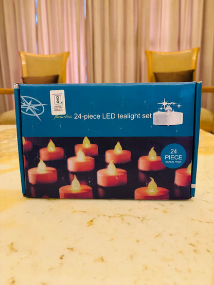 Led Tea Light Candles for Event Decor and Home Decor (Pack of 24)