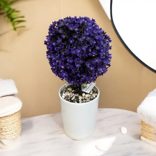 Beautiful Round Topiary Artificial Plant for Bathroom Decor