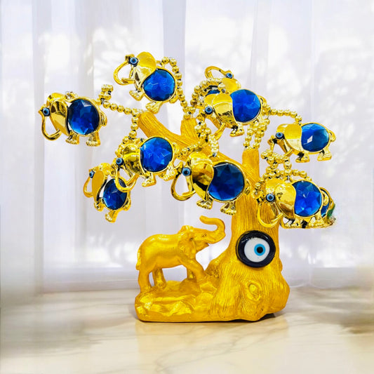 Elephant Style Evil Eye Tree Unique Table Decor