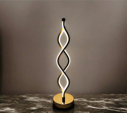 Tall zig zag table lamp