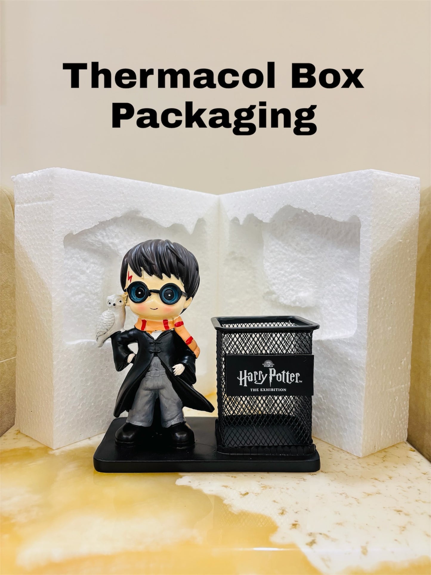 Harry Potter Desk Organizer & Pen Stand with Hedwig Figurine