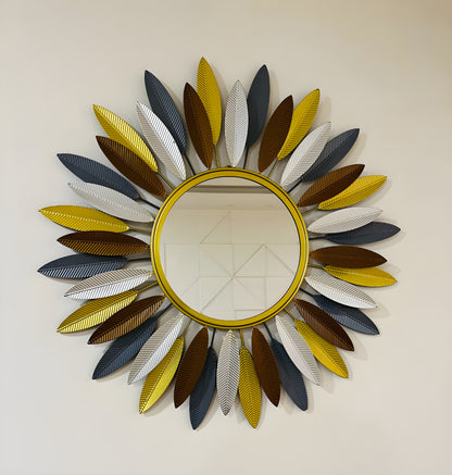 Designer Multiple Leaf Wall Mirror