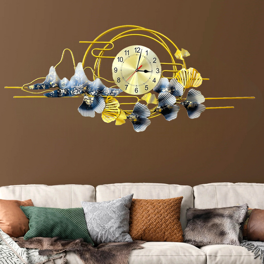 Metallic Infinity Metal Wall Art Clock