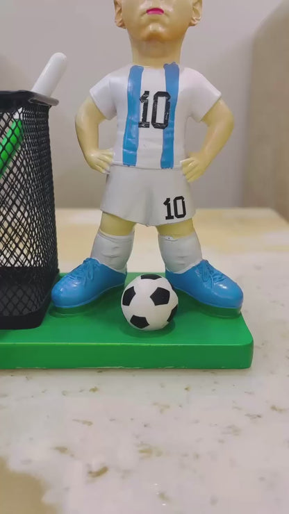 Lionel Messi Metal Pen Stand - Desk Organizer