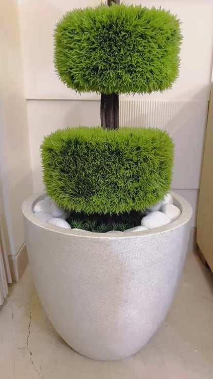 Artificial Cypress Topiary Ball Plant 4ft for Home and Office Decor