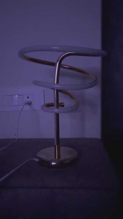Spiral LED Table Lamp for Table Decor and Home Decor