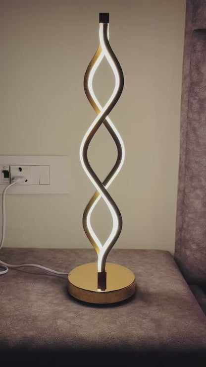 Tall zig zag table lamp