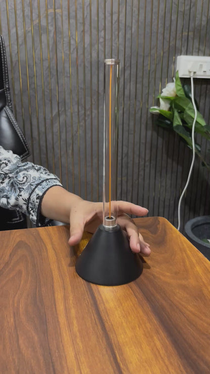 Rechargeable LED Tube Table Lamp with Dimming Feature – Modern Portable Ambient Light 11 Inch