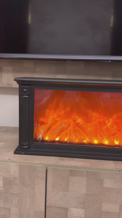 31-Inch Classic LED Fireplace with Realistic Flame Effect | Decorative Electric Fireplace